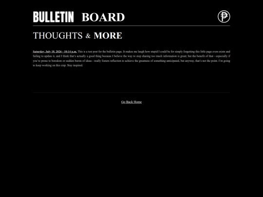 bulletins screenshot
