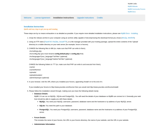 mybb_1833/Documentation/install screenshot