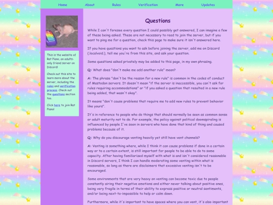 questions screenshot