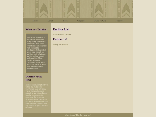 Entities/entities screenshot