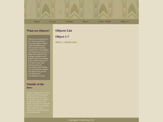 objects screenshot
