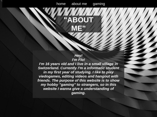 aboutme screenshot