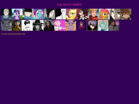 kinlist screenshot