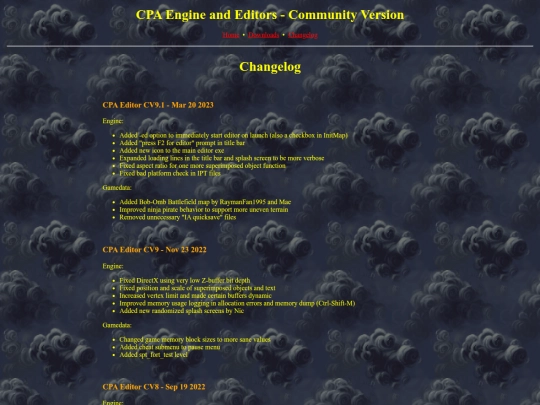 changelog screenshot