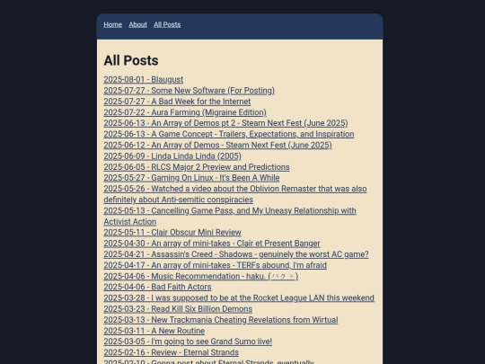 info/all_posts screenshot