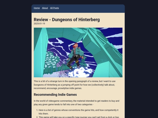 posts/Review - Dungeons of Hinterberg screenshot