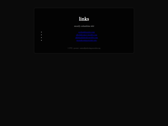 links screenshot