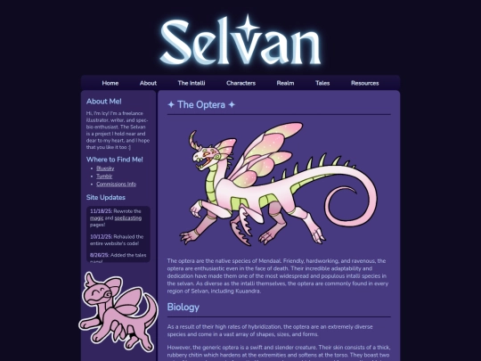 Species/Optera screenshot