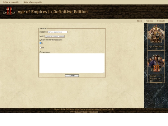html/contacto screenshot