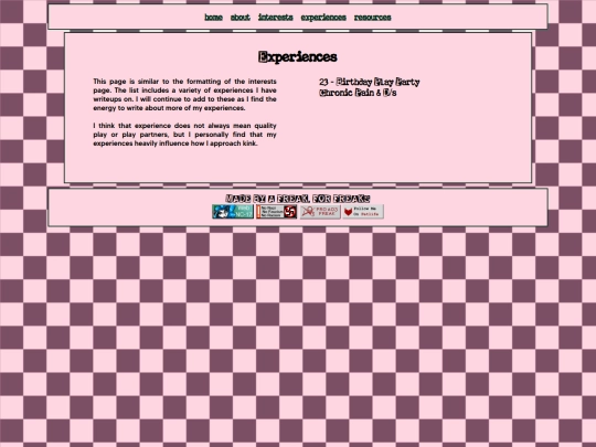 experiences screenshot