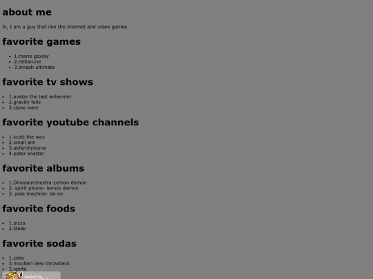 aboutme screenshot
