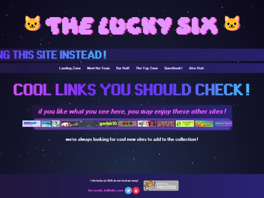 links screenshot