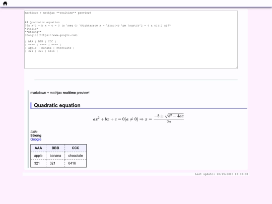 markdownmathjax/RealtimePreview screenshot