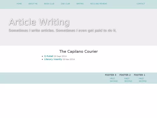 writing/articles screenshot