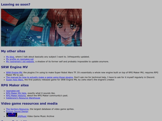 links screenshot