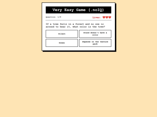 Quiz screenshot