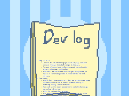 dev-log screenshot