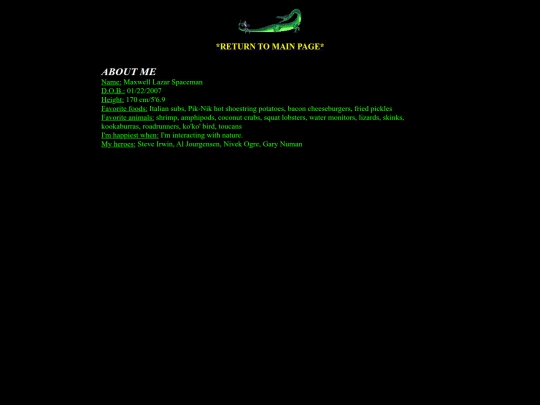 aboutme screenshot