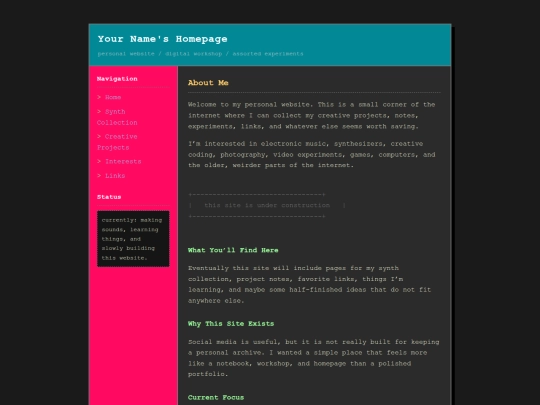 test screenshot