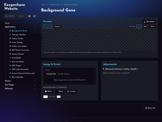 applications/background-gone screenshot