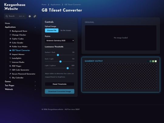 applications/gb-tileset-converter screenshot