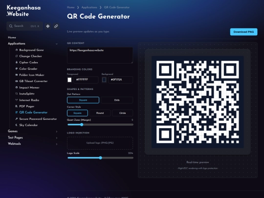 applications/qr-code-generator screenshot