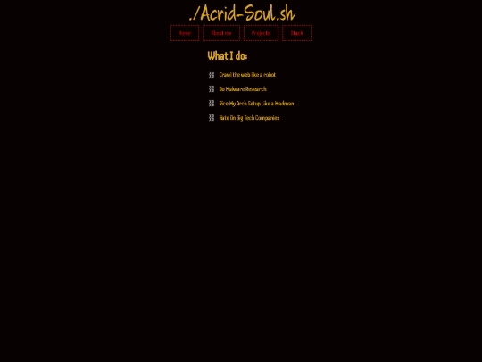 aboutme screenshot