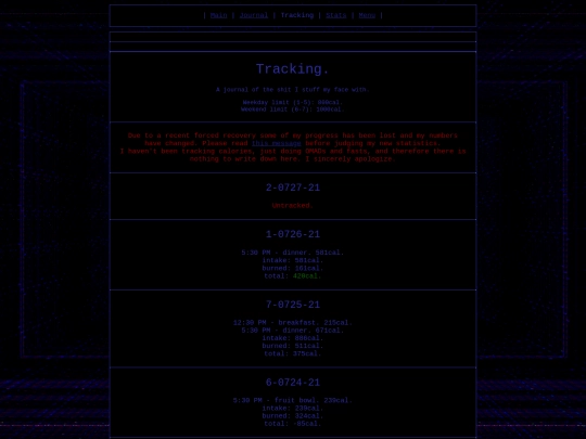 tracking screenshot