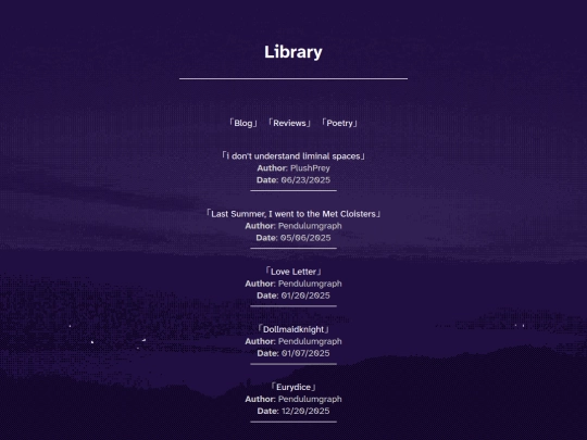 library/poetry/poetrynav screenshot