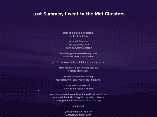library/poetry/thecloisters screenshot