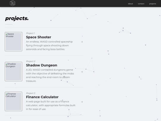 projects screenshot