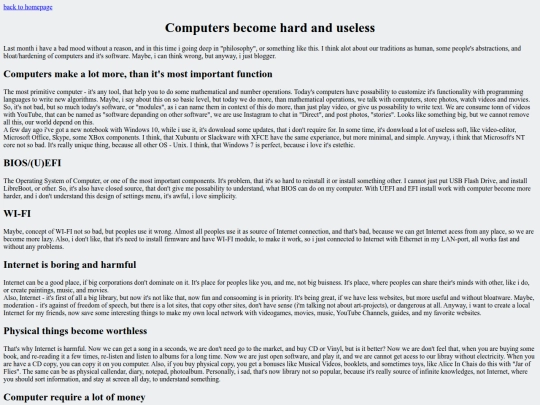 archive/uselesscomputers screenshot