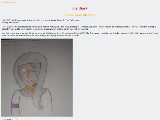 diary screenshot