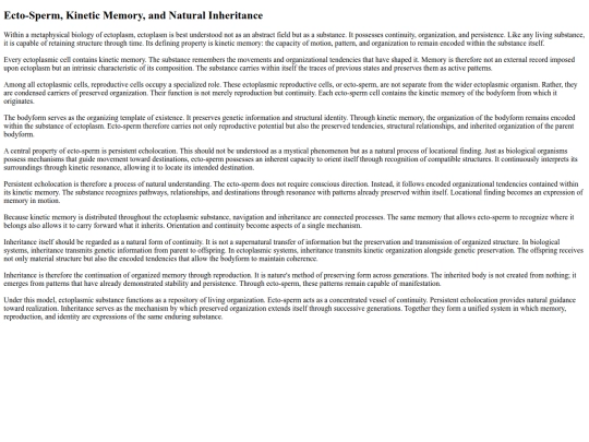 ectoplasm/Ecto-Sperm_Kinetic_Memory_And_Natural_Inheritance screenshot