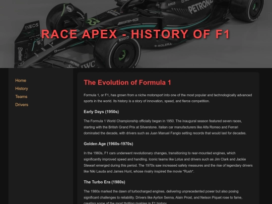 history screenshot
