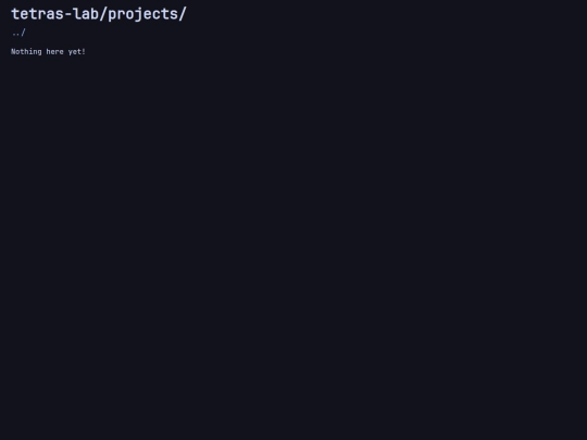 projects screenshot