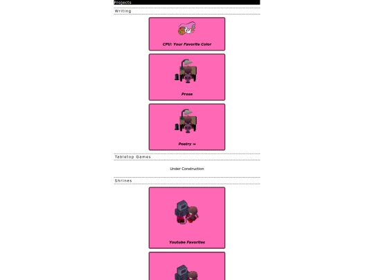 projects screenshot