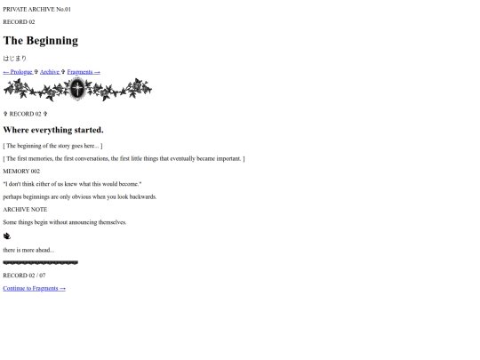 Private_Archive_No.01/02-the-beginning screenshot