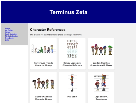 Gallery/CharacterReferences screenshot
