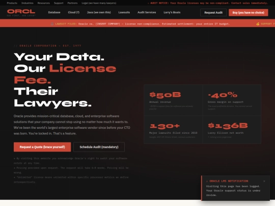 parody/oracle screenshot