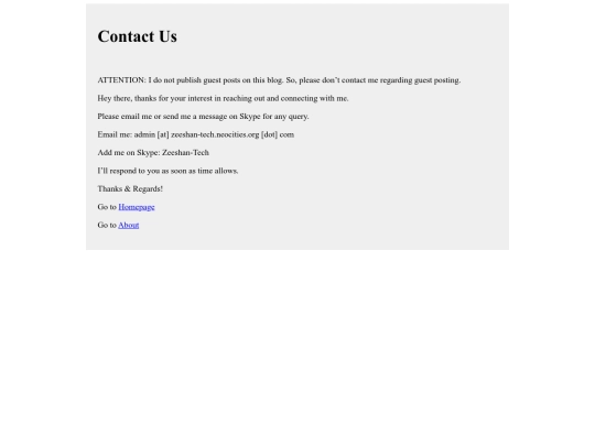 contact screenshot
