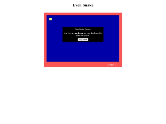 evensnake screenshot