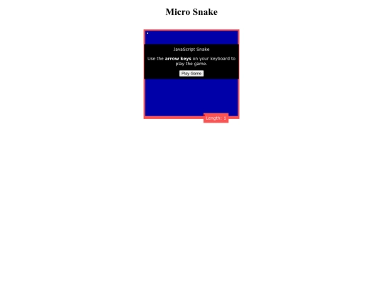 microsnake screenshot
