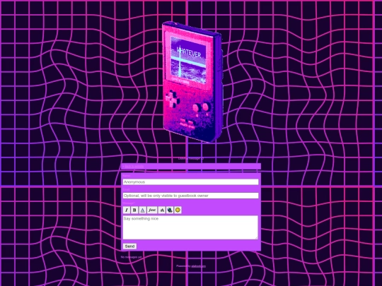 guestbook screenshot