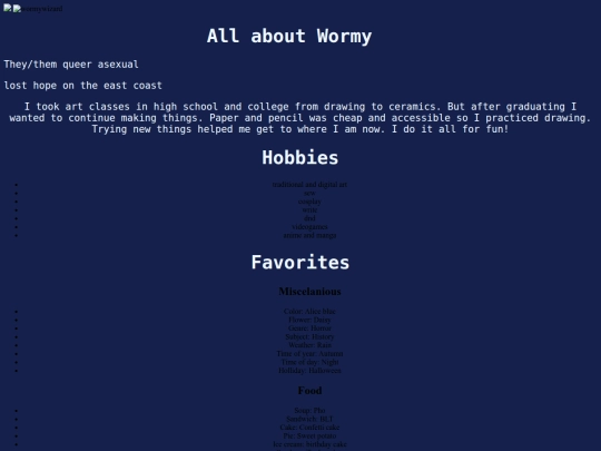 aboutme screenshot