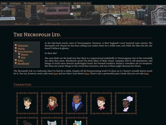 characterzone/necropolis screenshot