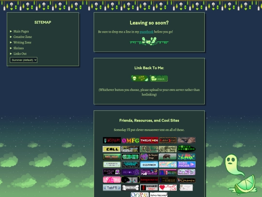 links screenshot