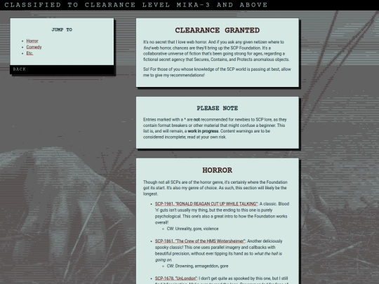 scp-recs screenshot