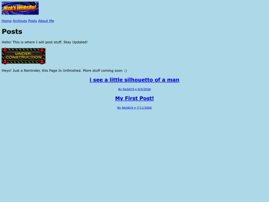 posts screenshot