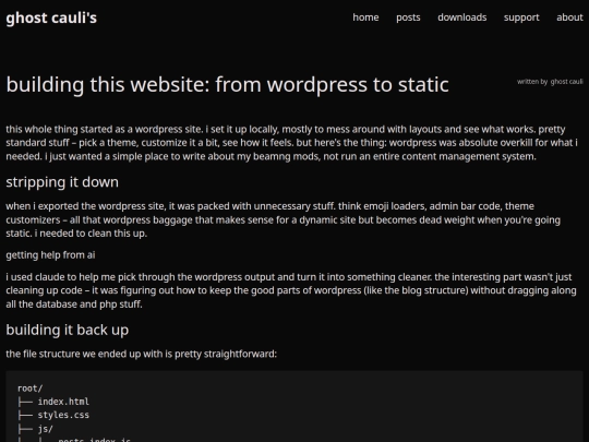 posts/case-study-building-this-website screenshot